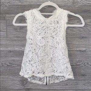 Zara - Embroidered Lace Top